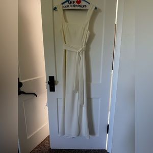 Show me your Mumu Paris Gown in white stretch